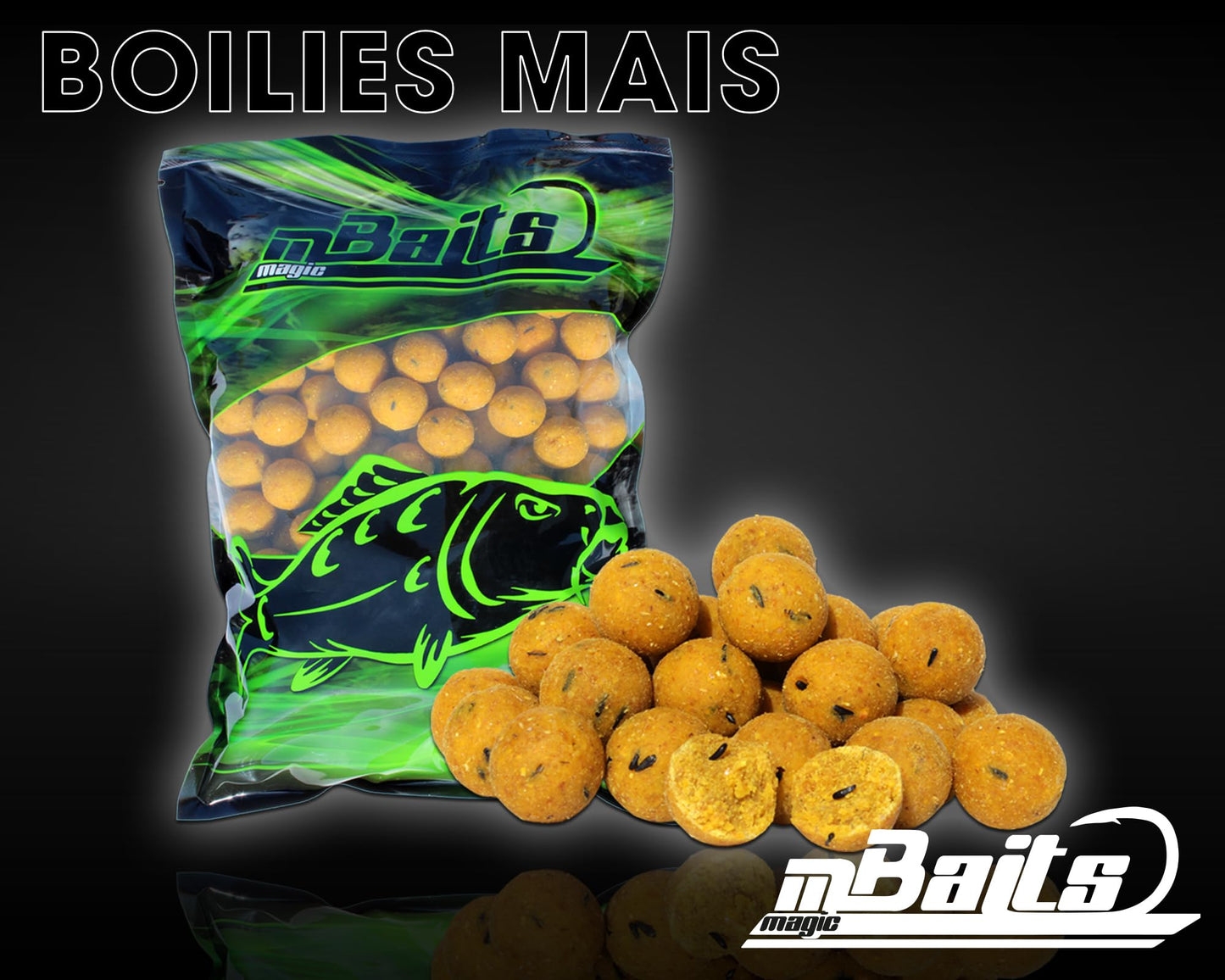 Bouilettes, 1 kg, Mais, 20 mm