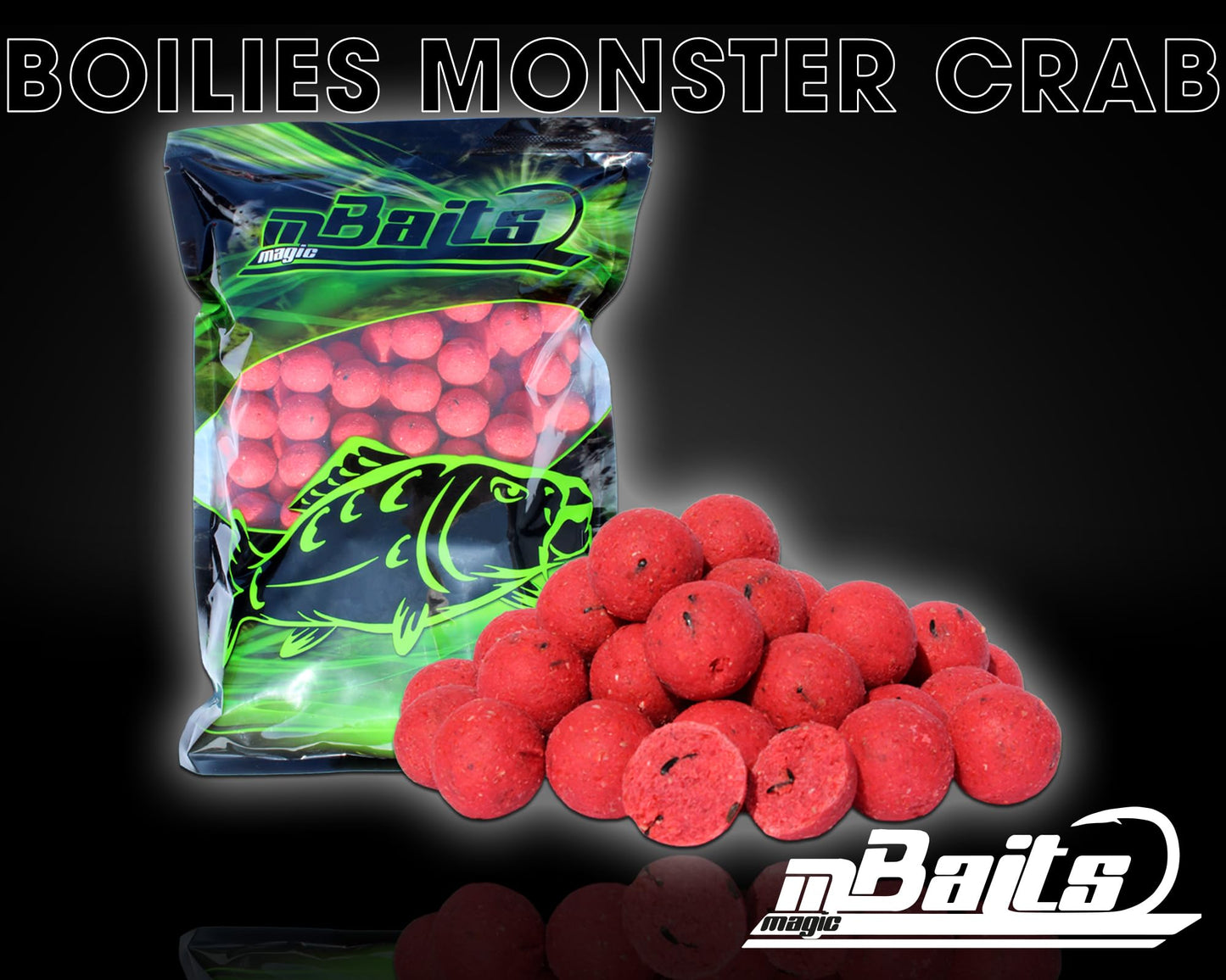 Bouilettes, 1 kg, Monster Crab, 20 mm