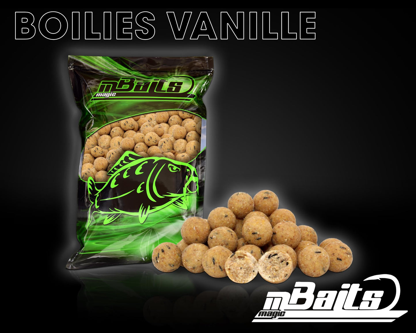Bouilettes, 1 kg, Vanille, 20 mm