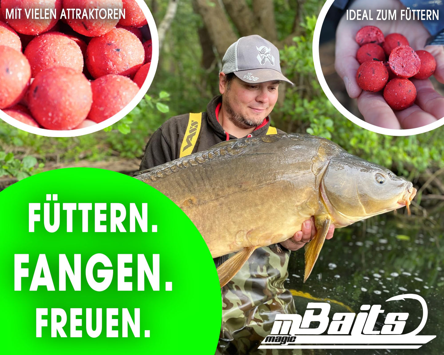 Bouilettes, 1 kg, Monster Crab, 20 mm