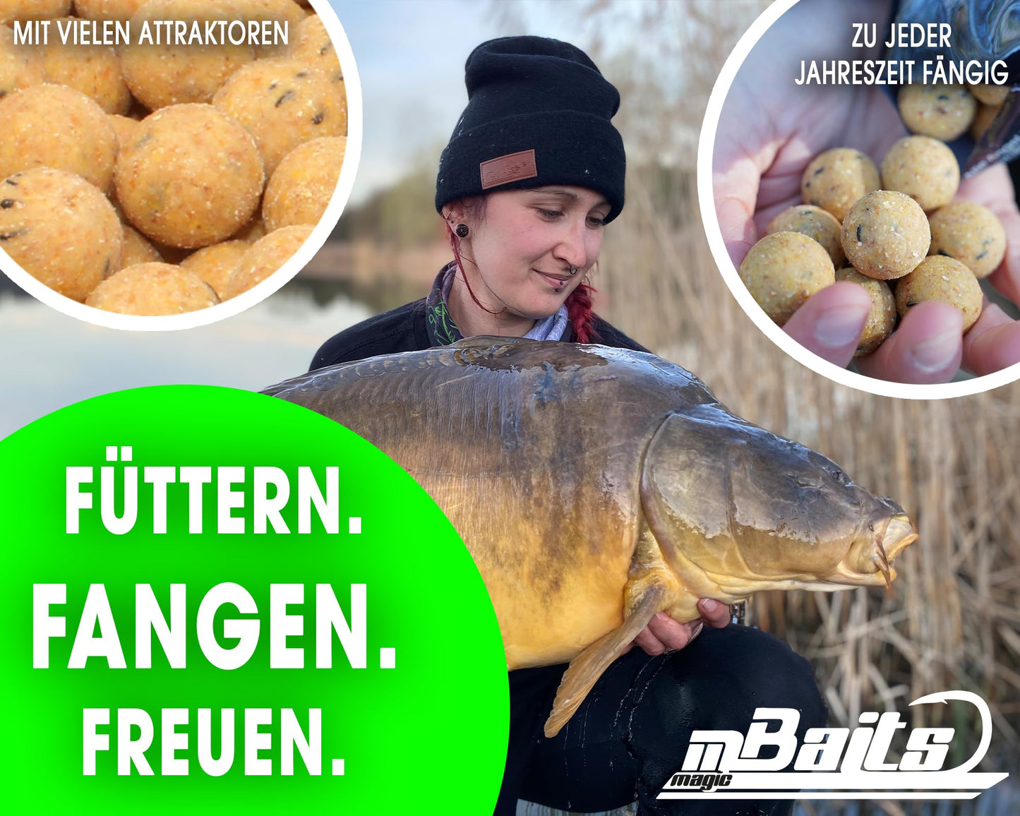 Bouilettes, 1 kg, Vanille, 20 mm