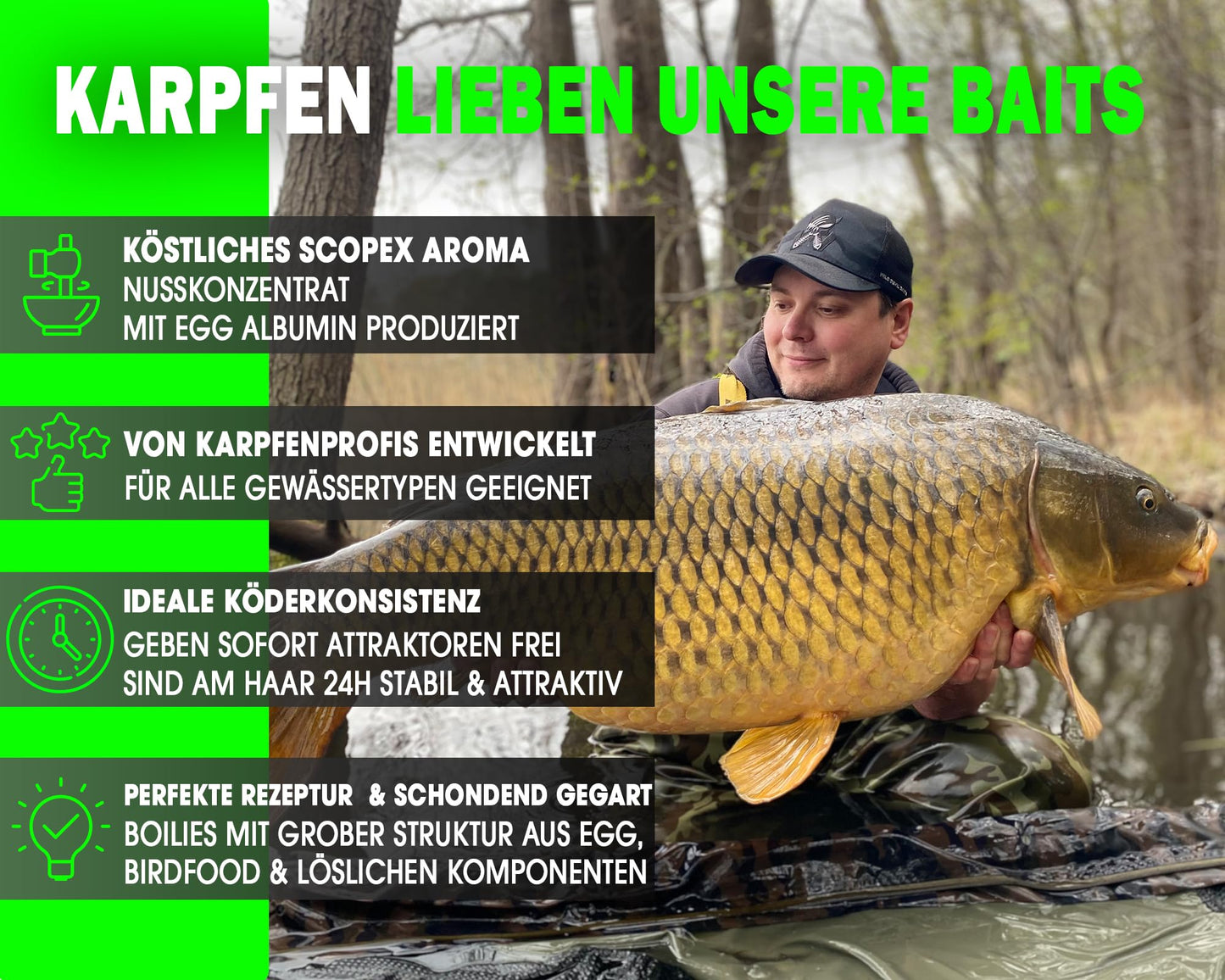 Bouilettes, 1 kg, Scopex, 20 mm
