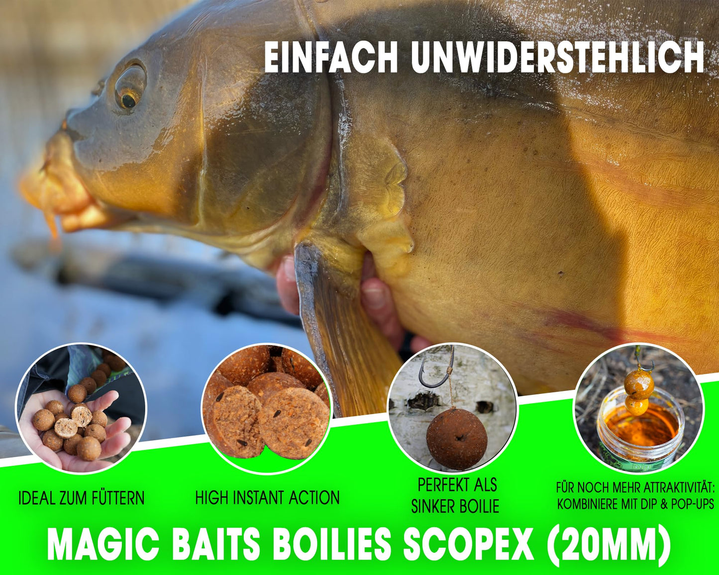 Bouilettes, 1 kg, Scopex, 20 mm