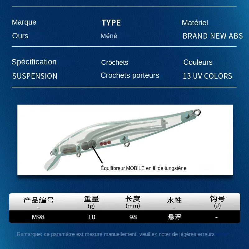 Leurre Minnow Bearking